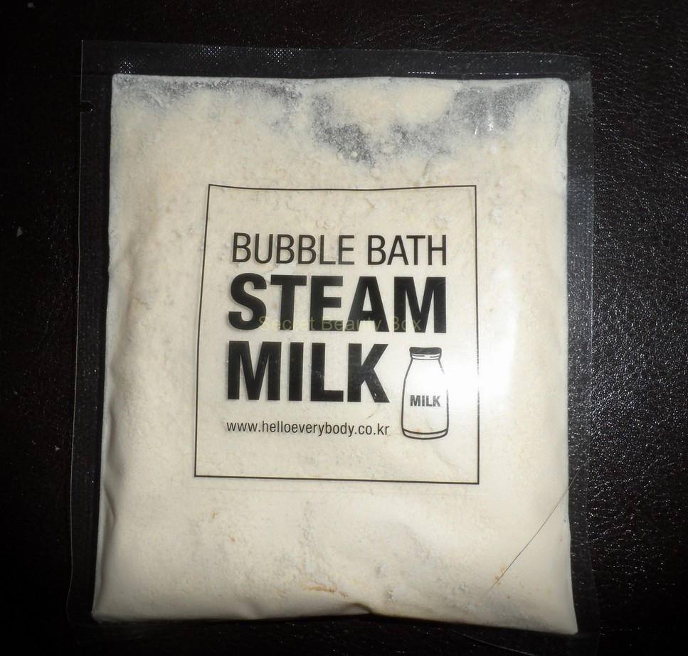hello everybody bubble bath steam milk