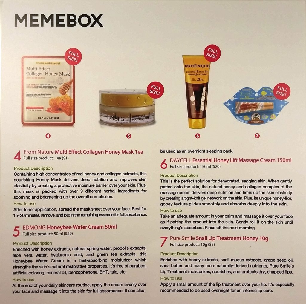memebox #53 my honey box